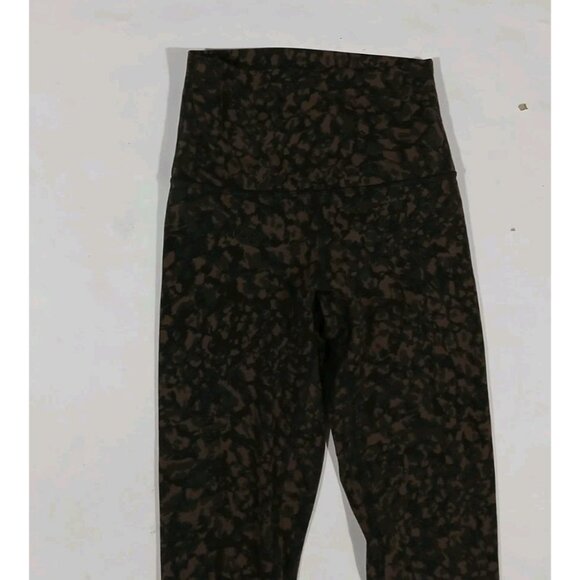 Lululemon Align High Rise Tights 28" Size 2 Camo Brown Yoga Studio Run Nulu - Picture 2 of 7